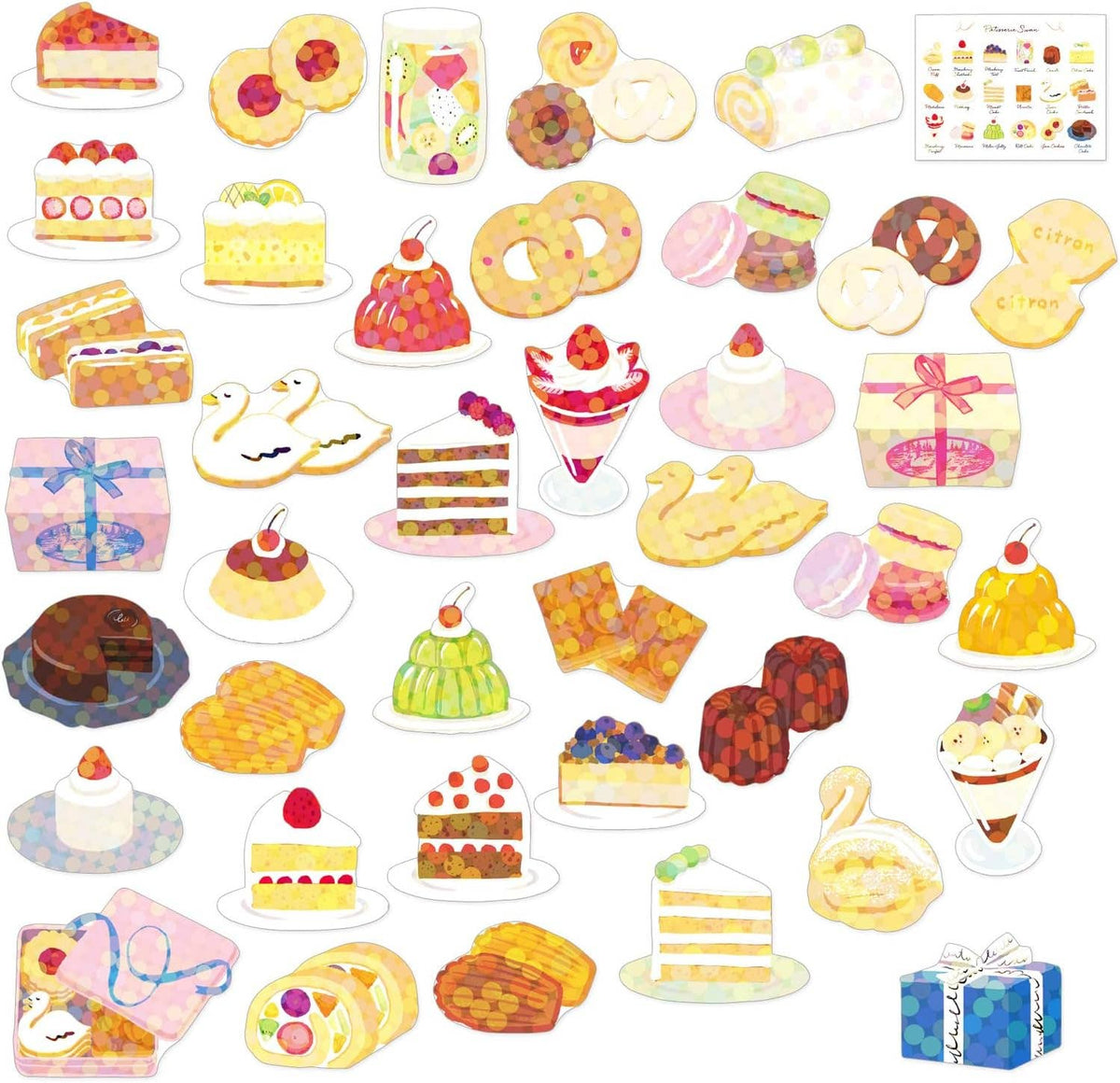 Hako Sticker Western Confectionary Sweet