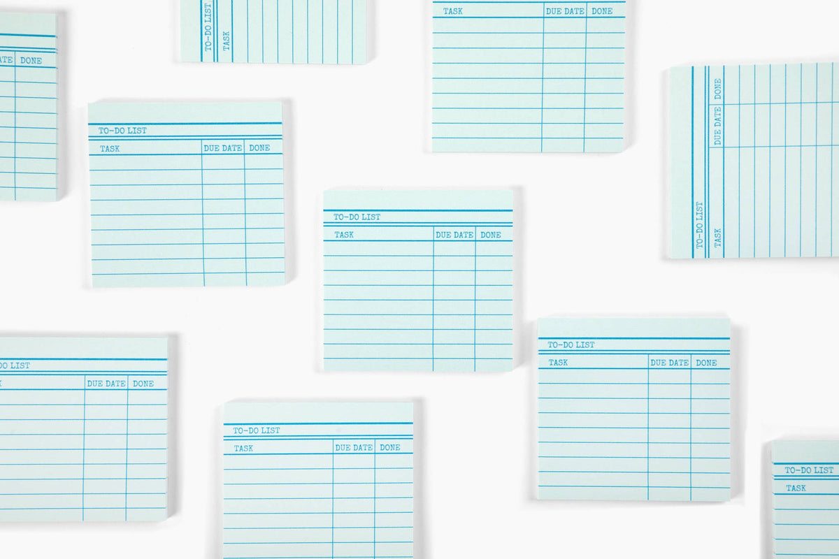Library Card Post-It ® Sticky Notes - Green
