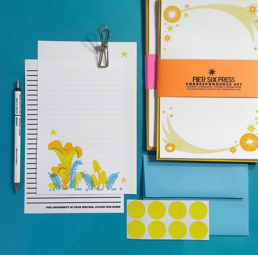 Forest Mushroom - Risograph Letter Writing Set
