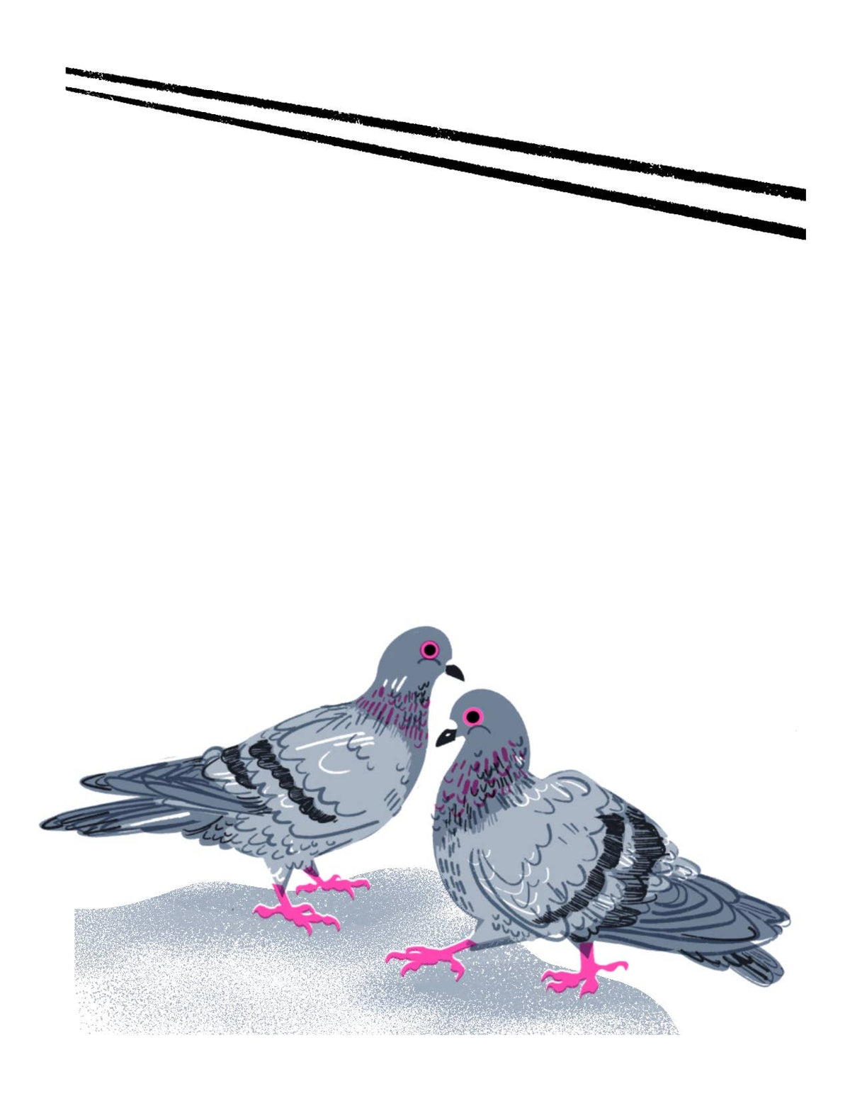 Pigeons! 'Little Jotter' Notepad