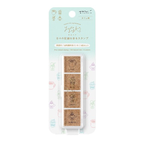 Yuru Log Paintable Stamp — Cafe
