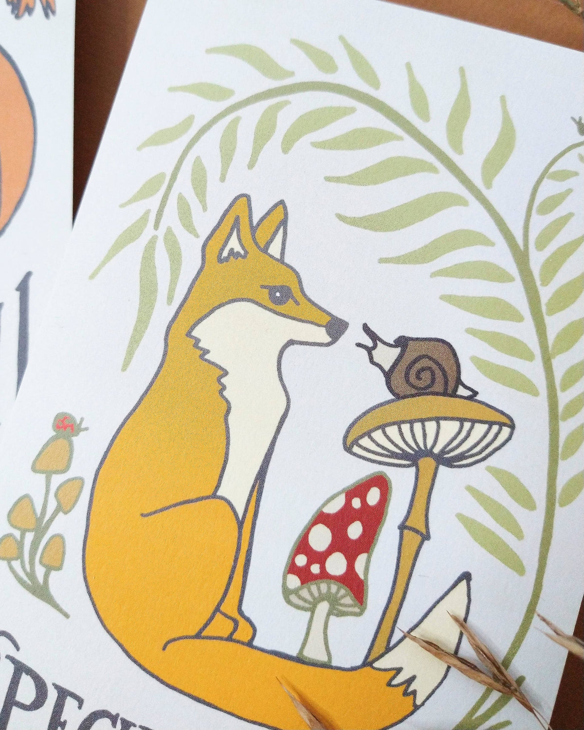 Special Delivery Forest Animal Postcard
