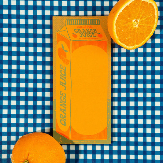 Orange Juice - Risograph Notepad