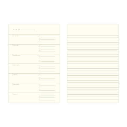 Really Really Organized Undated Weekly Planner Journal: French Vanilla Cover | Bluebird Ink