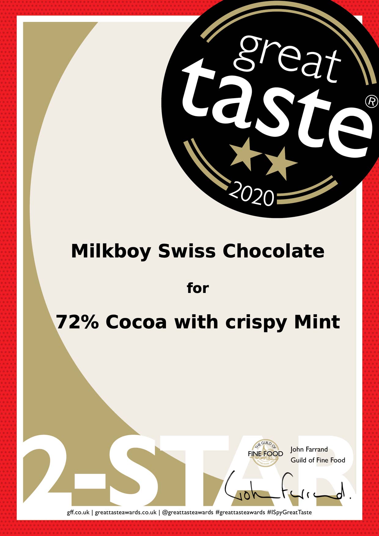 72% Cocoa with crispy Mint