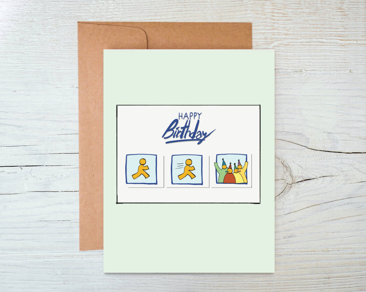 Dial Up AOL 90s Birthday Card