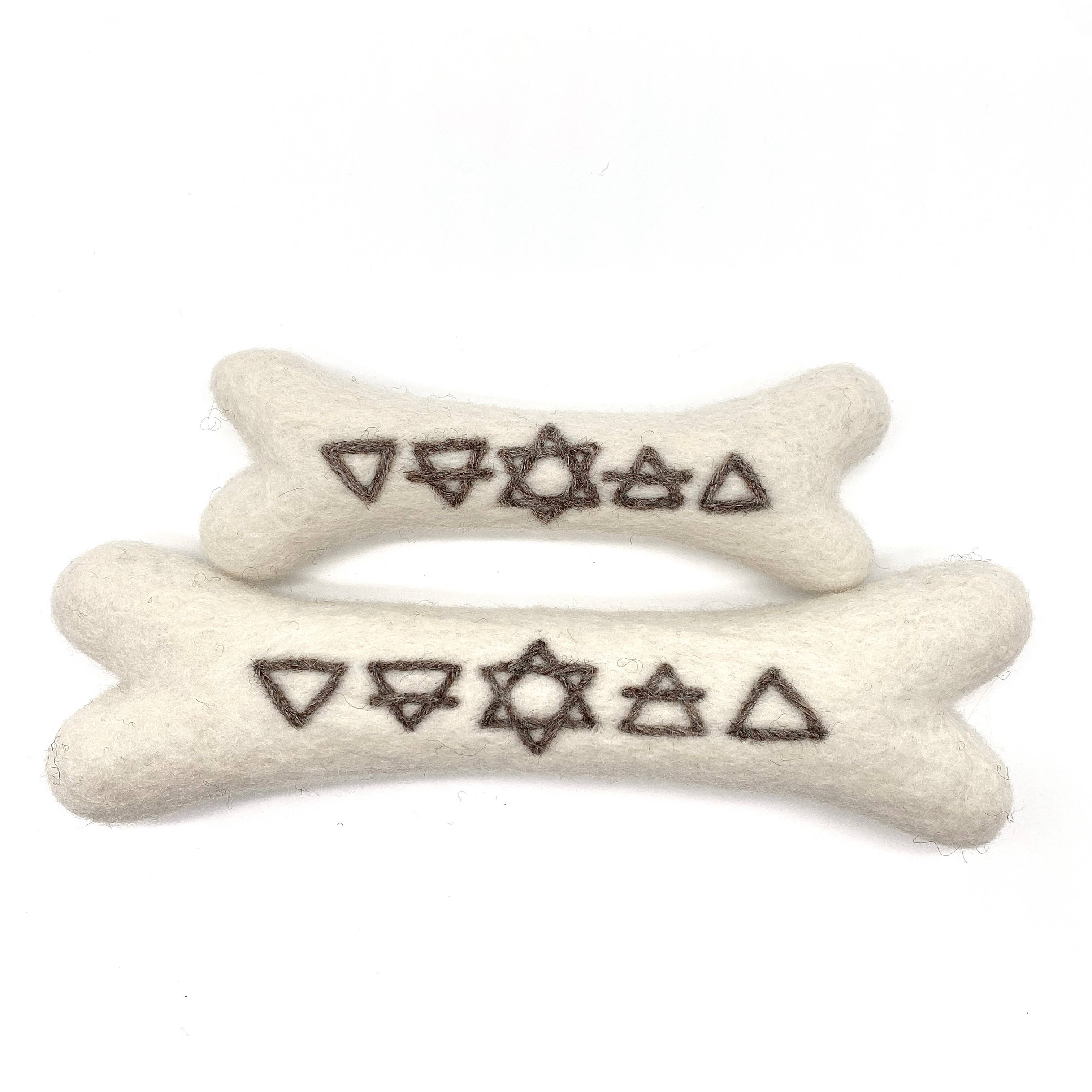 Alchemy Elements Bone - Handmade All-Natural Wool Dog Toy