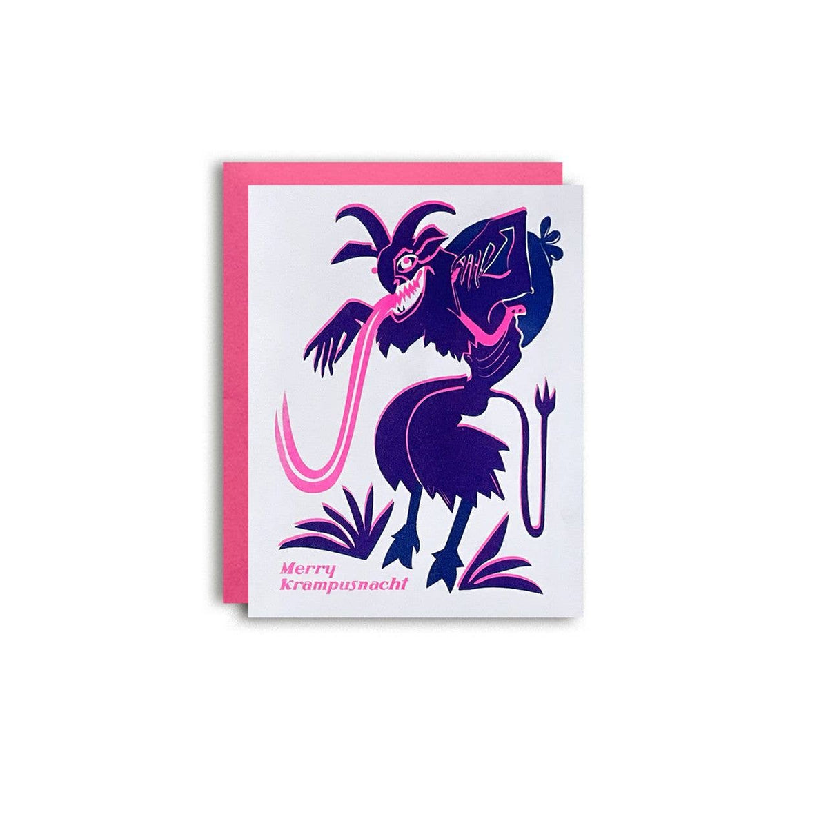 Krampus - Risograph Holiday Card