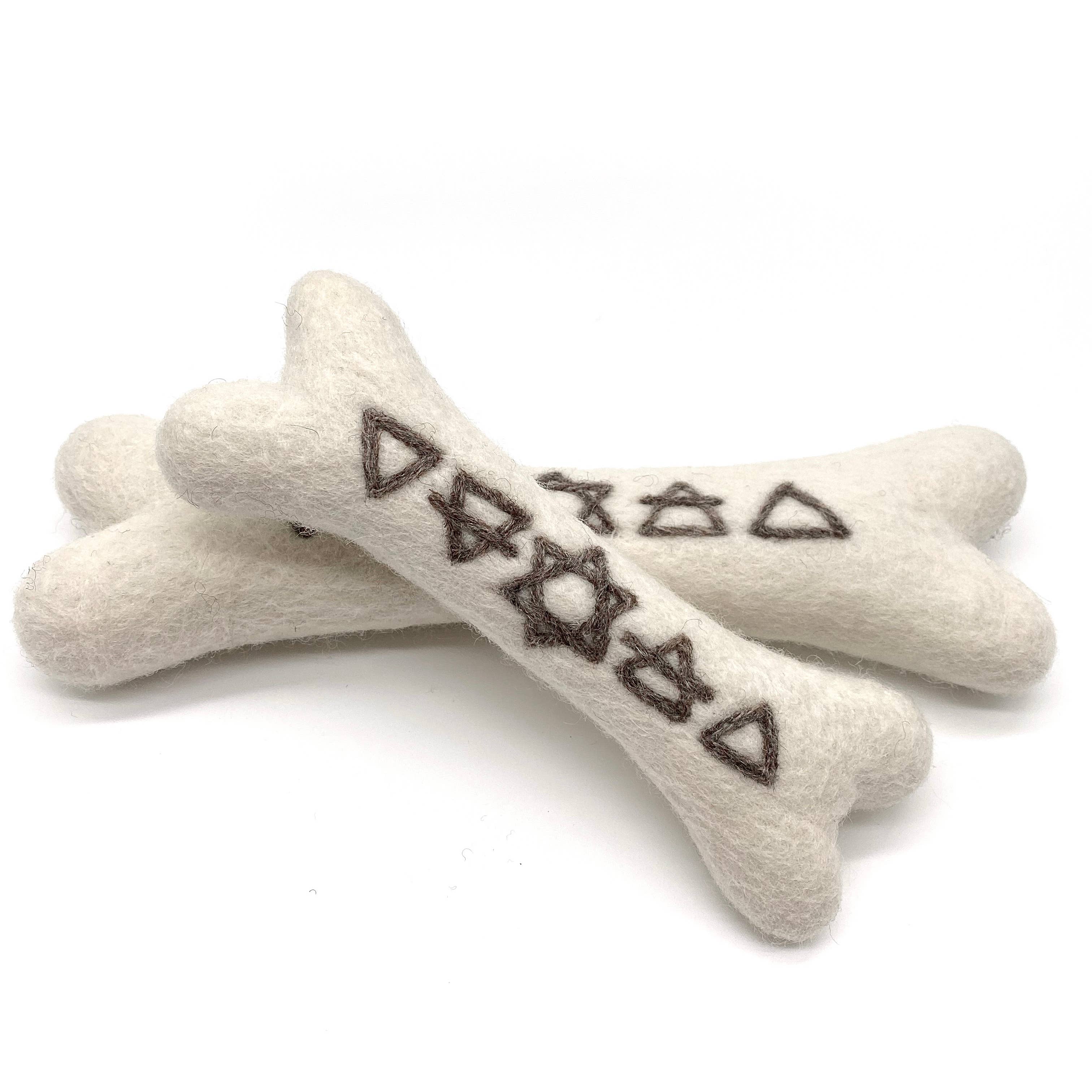 Alchemy Elements Bone - Handmade All-Natural Wool Dog Toy