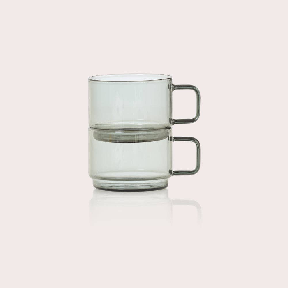 AdHoc Impact Cup 2 Piece Set in Grey Glass
