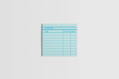 Library Card Post-It ® Sticky Notes - Green