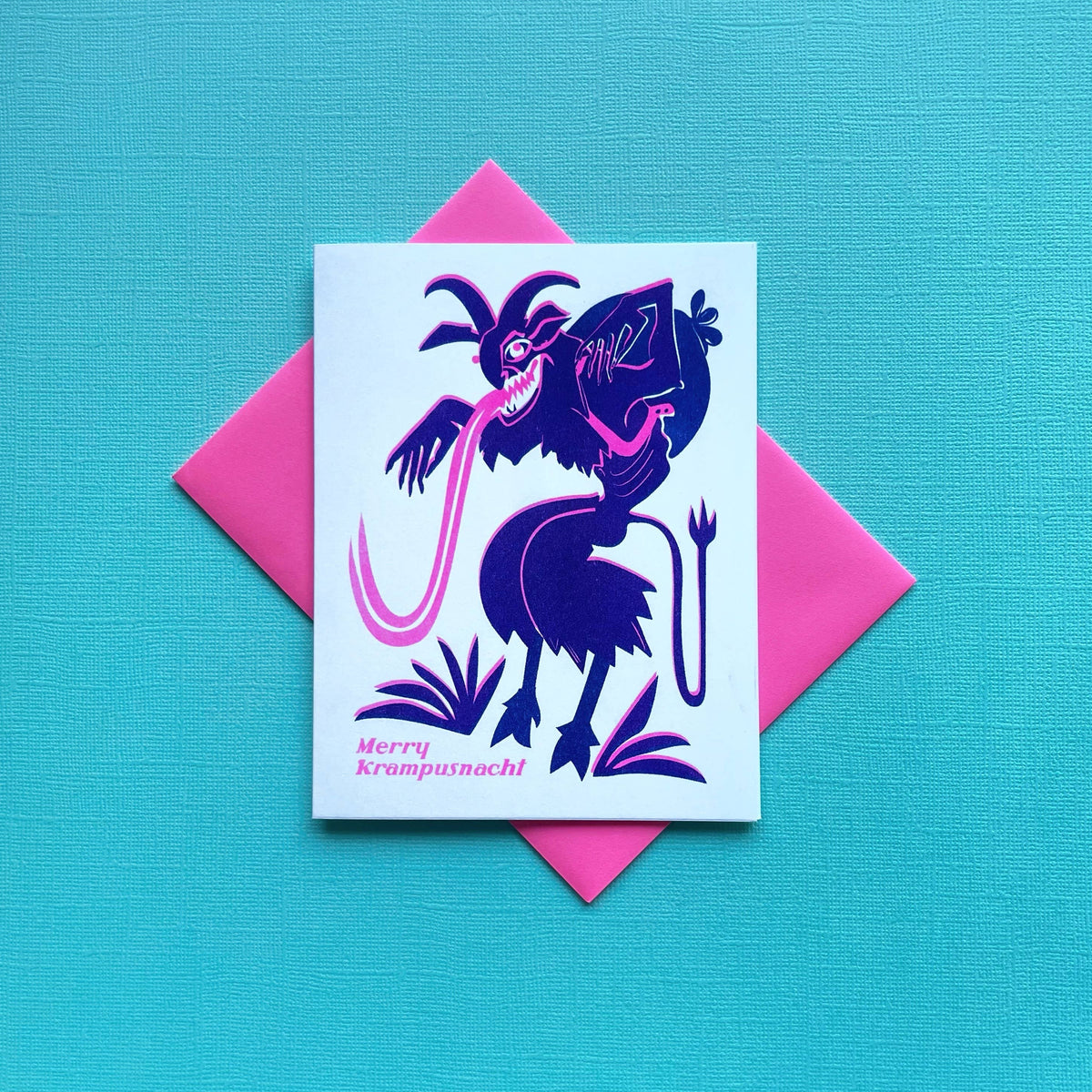 Krampus - Risograph Holiday Card