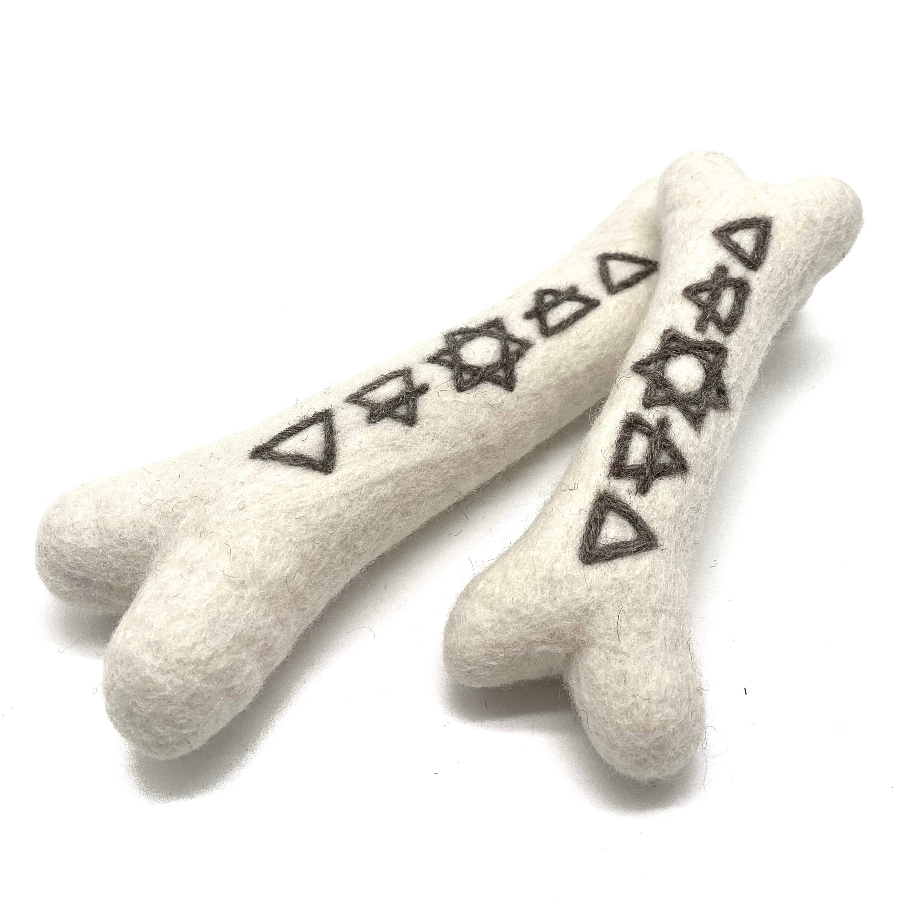 Alchemy Elements Bone - Handmade All-Natural Wool Dog Toy