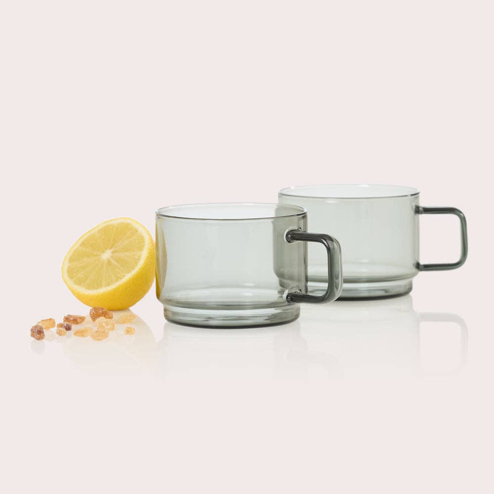AdHoc Impact Cup 2 Piece Set in Grey Glass